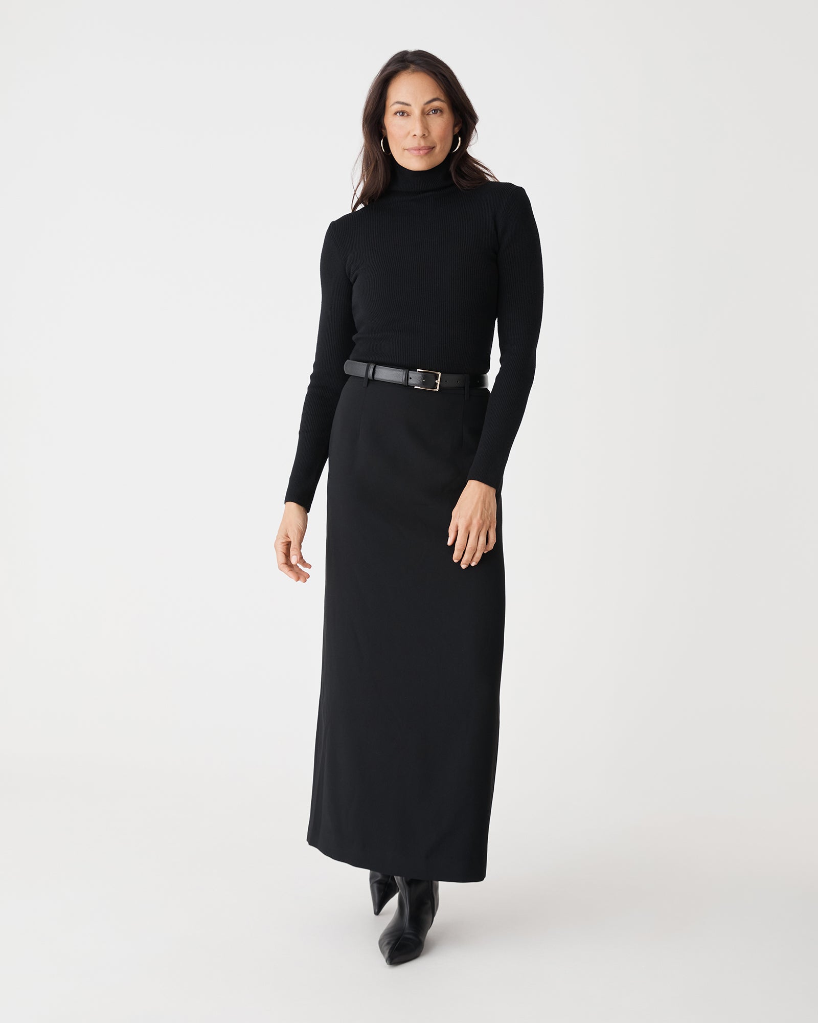 Kaitlyn Crepe Column Skirt