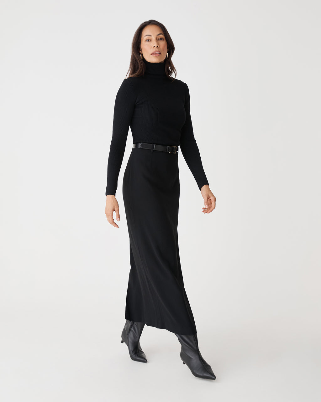 Kaitlyn Crepe Column Skirt