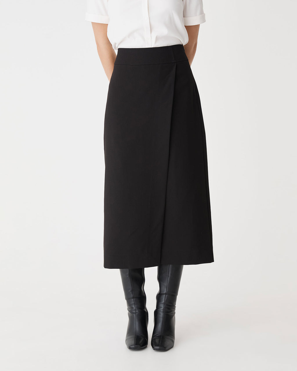 Lydia Faux Wrap Skirt