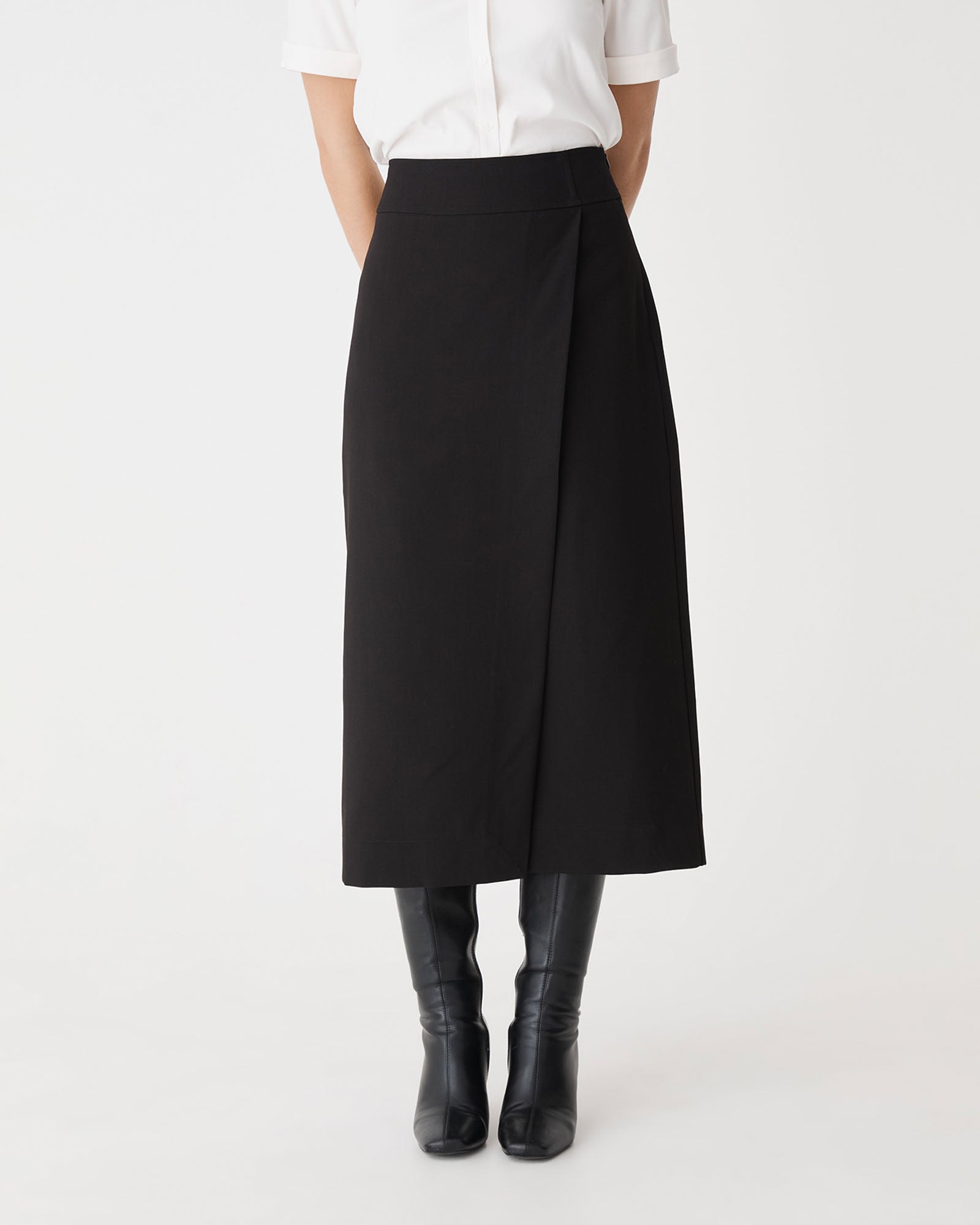 Lydia Faux Wrap Skirt