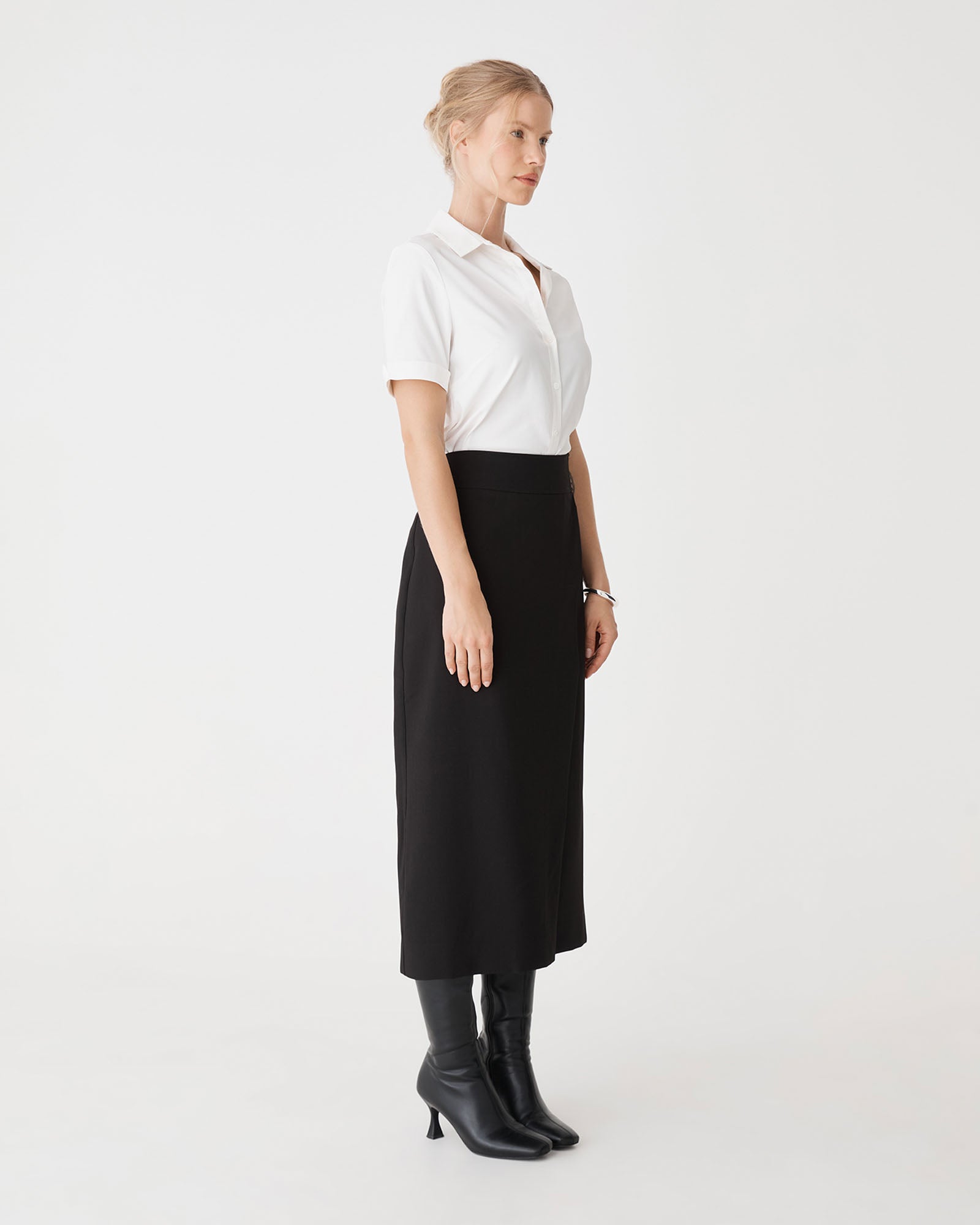 Lydia Faux Wrap Skirt