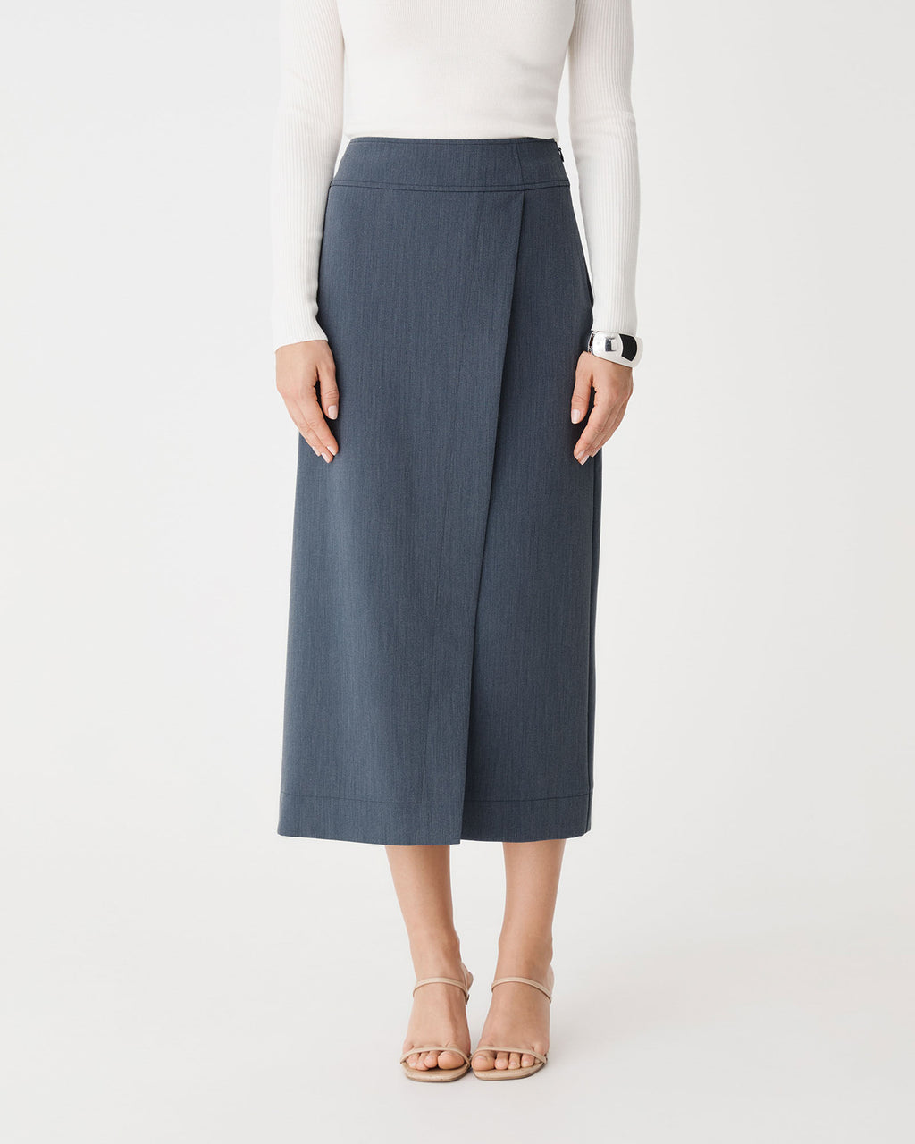Lydia Faux Wrap Skirt