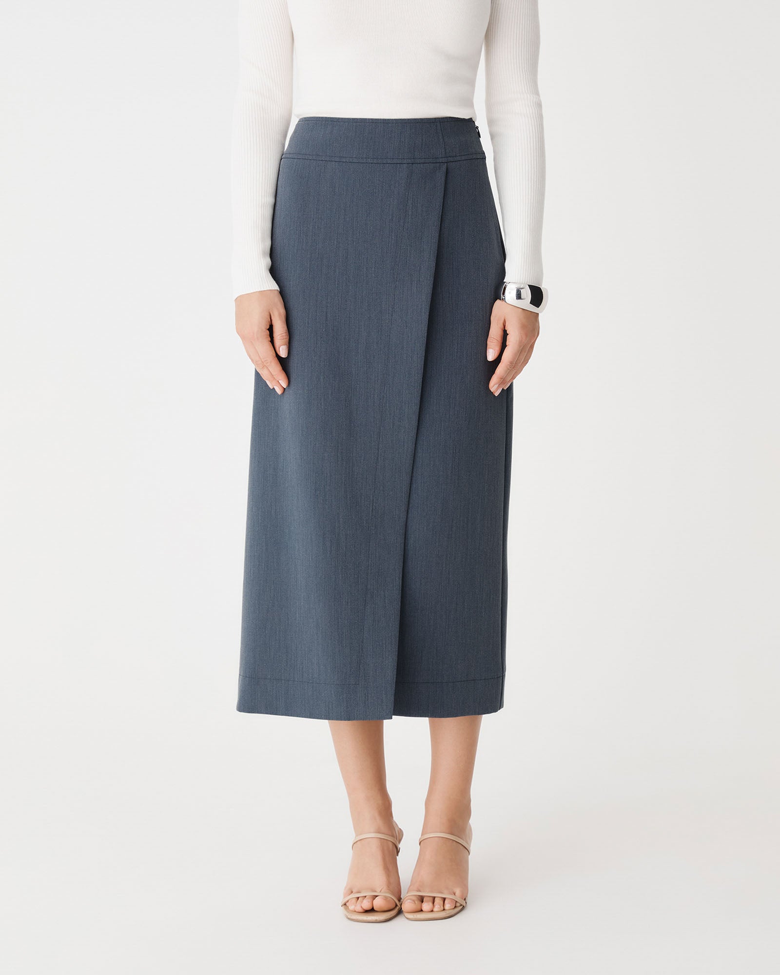 Lydia Faux Wrap Skirt