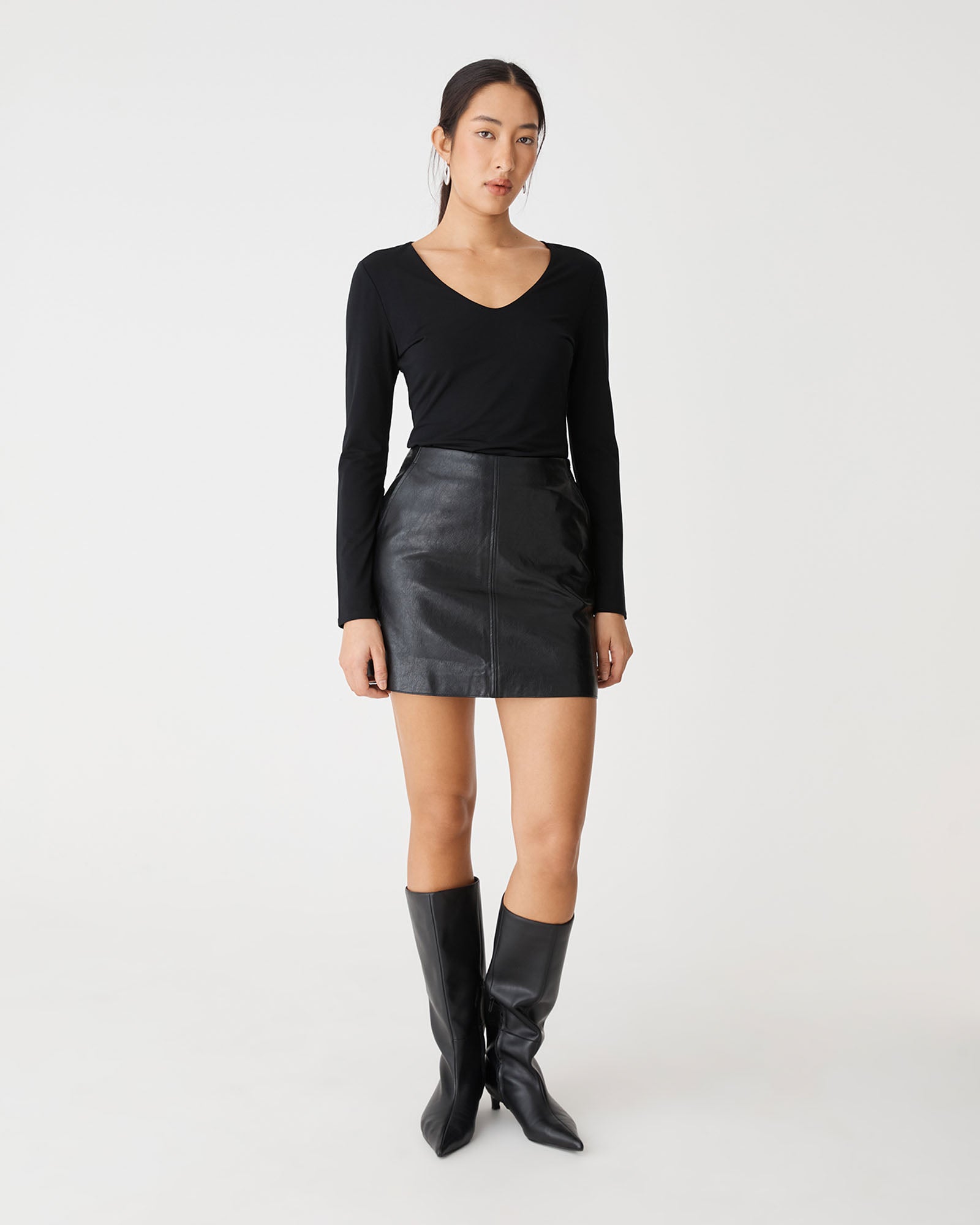 Shay Faux Leather Mini Skirt