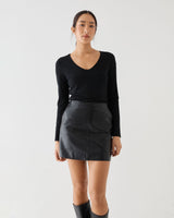 Shay Faux Leather Mini Skirt