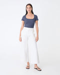 Devon Scoop Neck Rib Tee