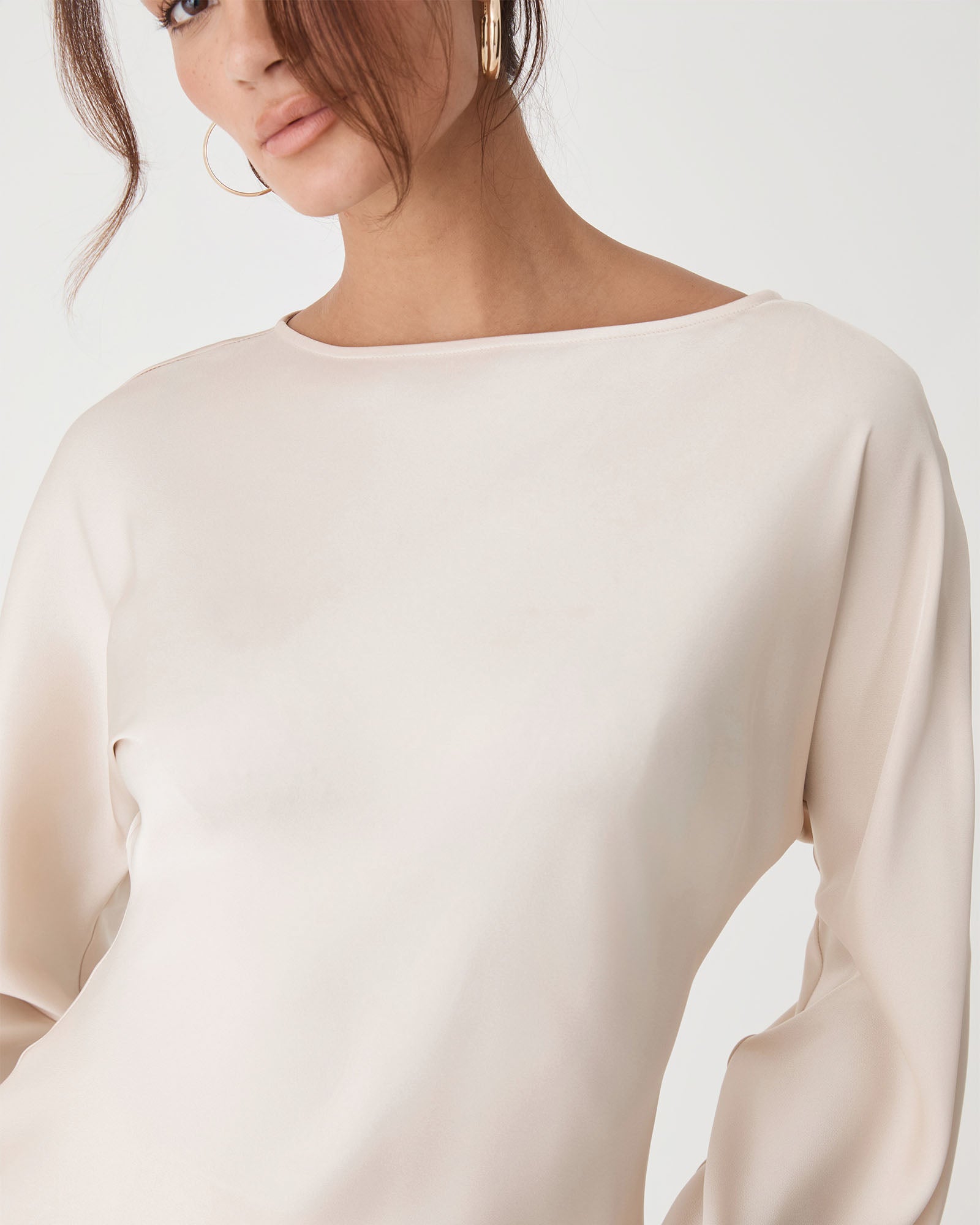 Asma Satin Bias Top