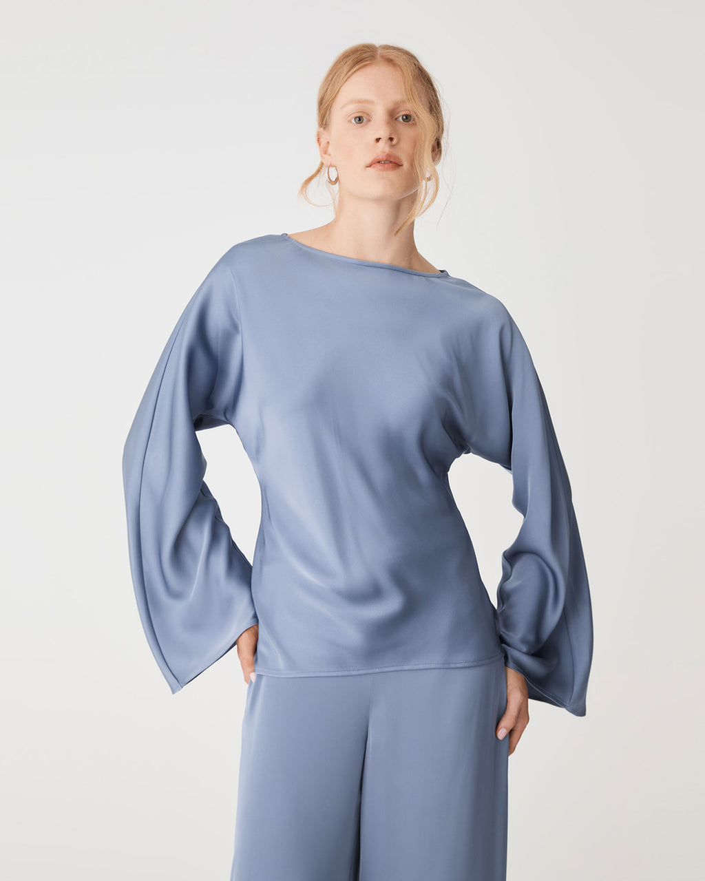 Asma Satin Bias Top
