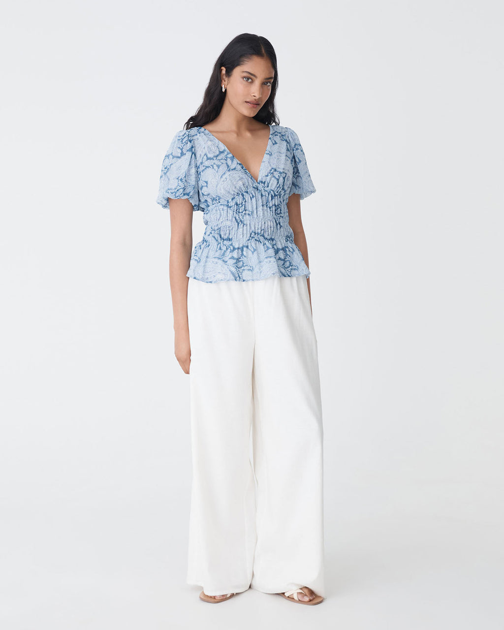 Angie Elastic Waist Top