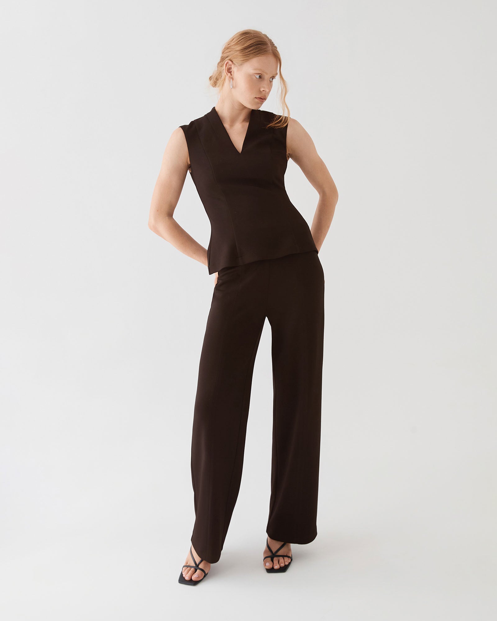 Juno V-Neck Ponte Top
