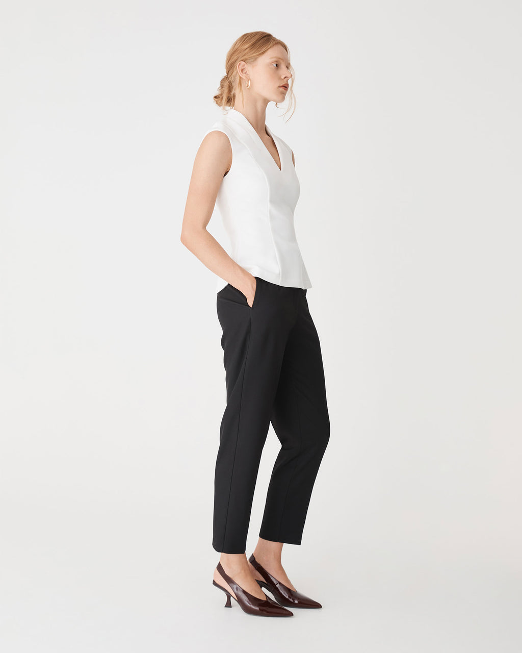 Juno V-Neck Ponte Top