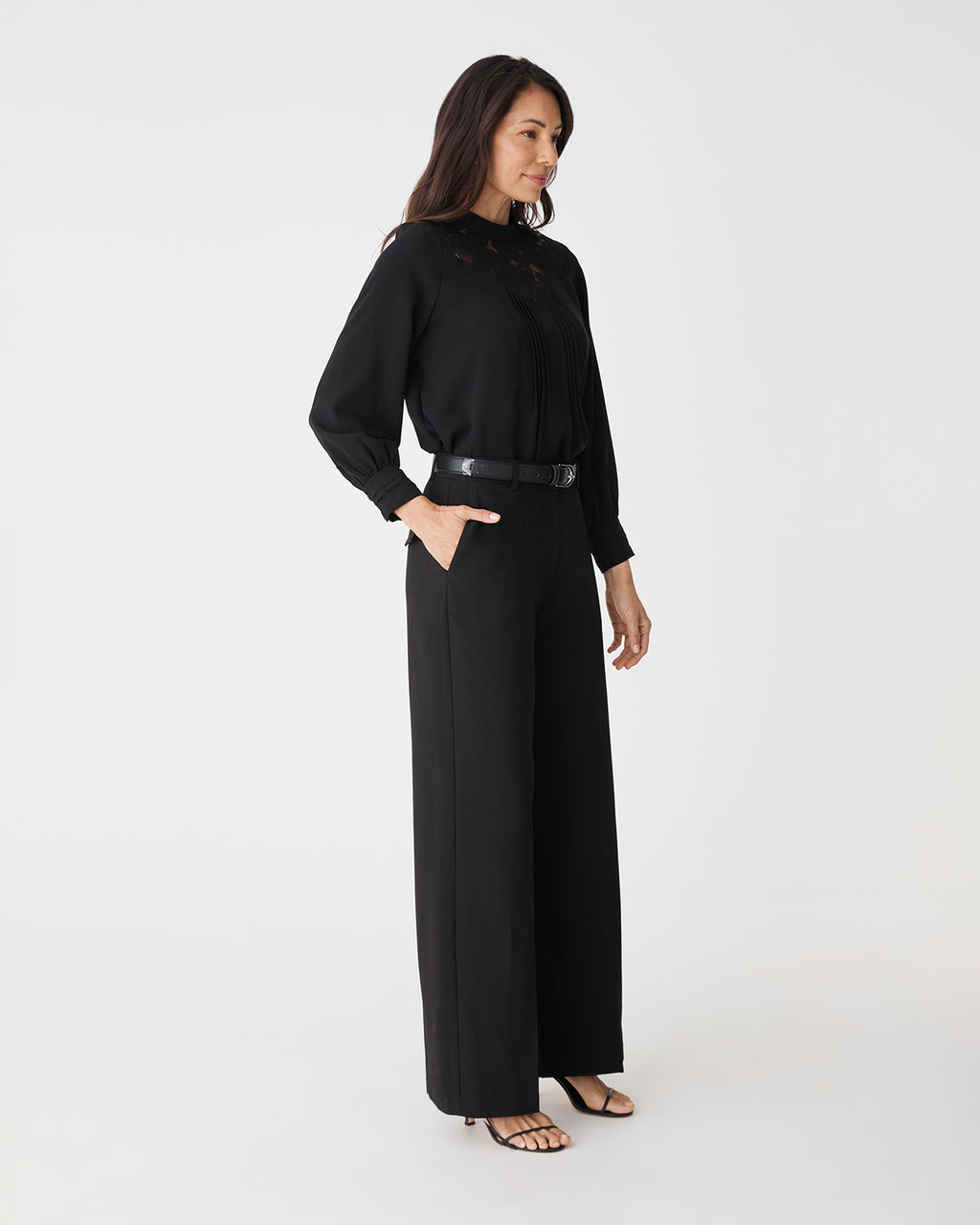 Fiora Lace Yoke Blouse