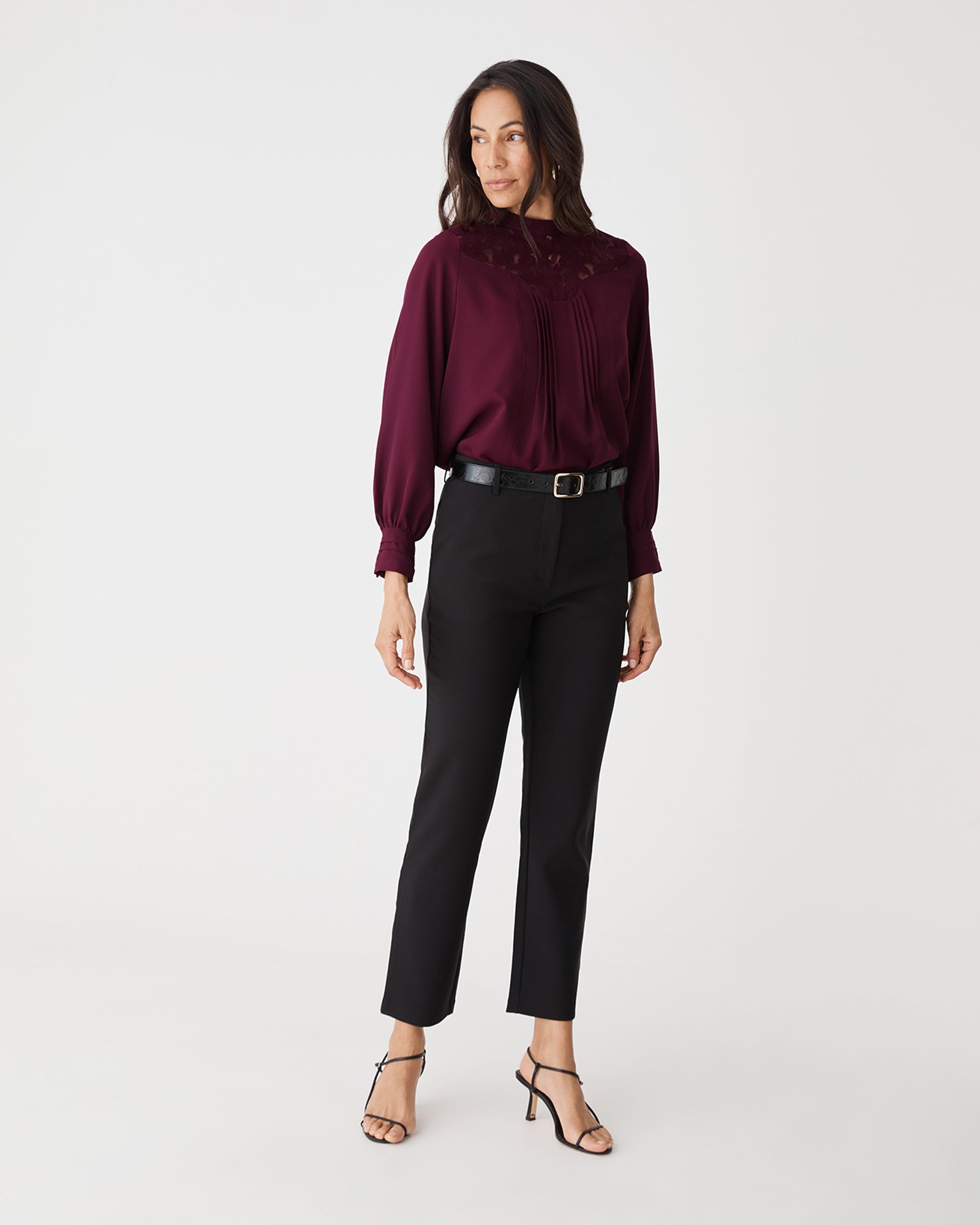 Fiora Lace Yoke Blouse
