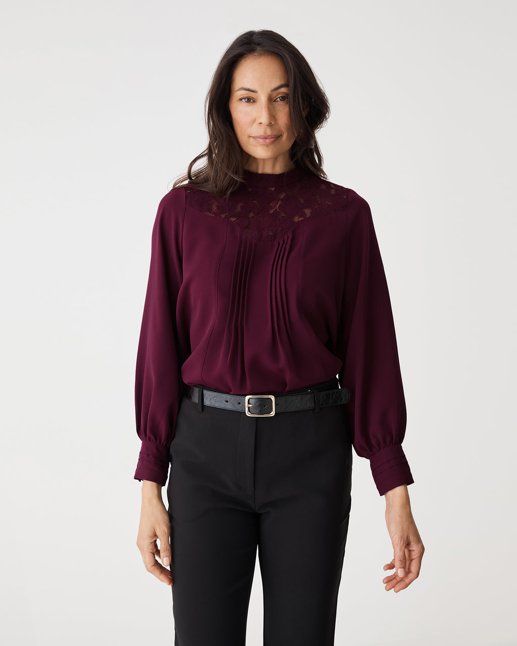 Fiora Lace Yoke Blouse