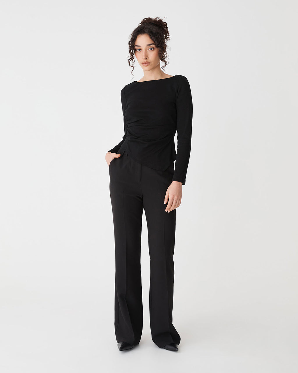Calia Asymmetric Knit Top
