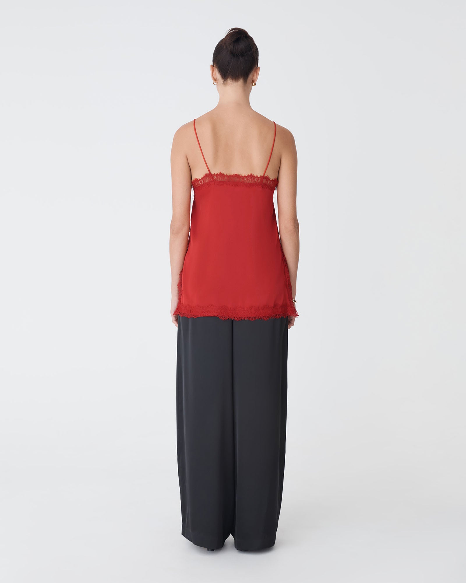 Cleo Lace Trim Satin Camisole