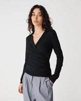 Solene Bamboo Wrap Top