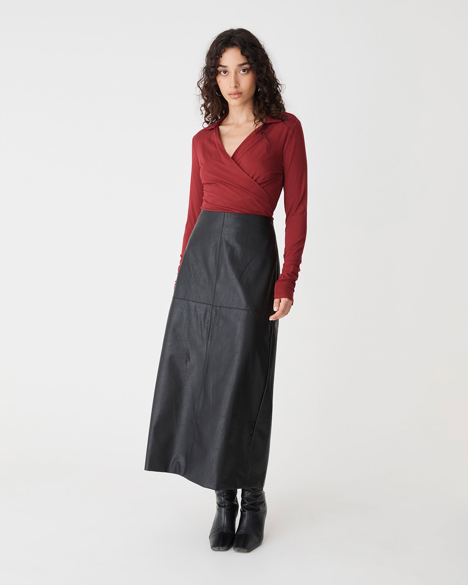 Solene Bamboo Wrap Top