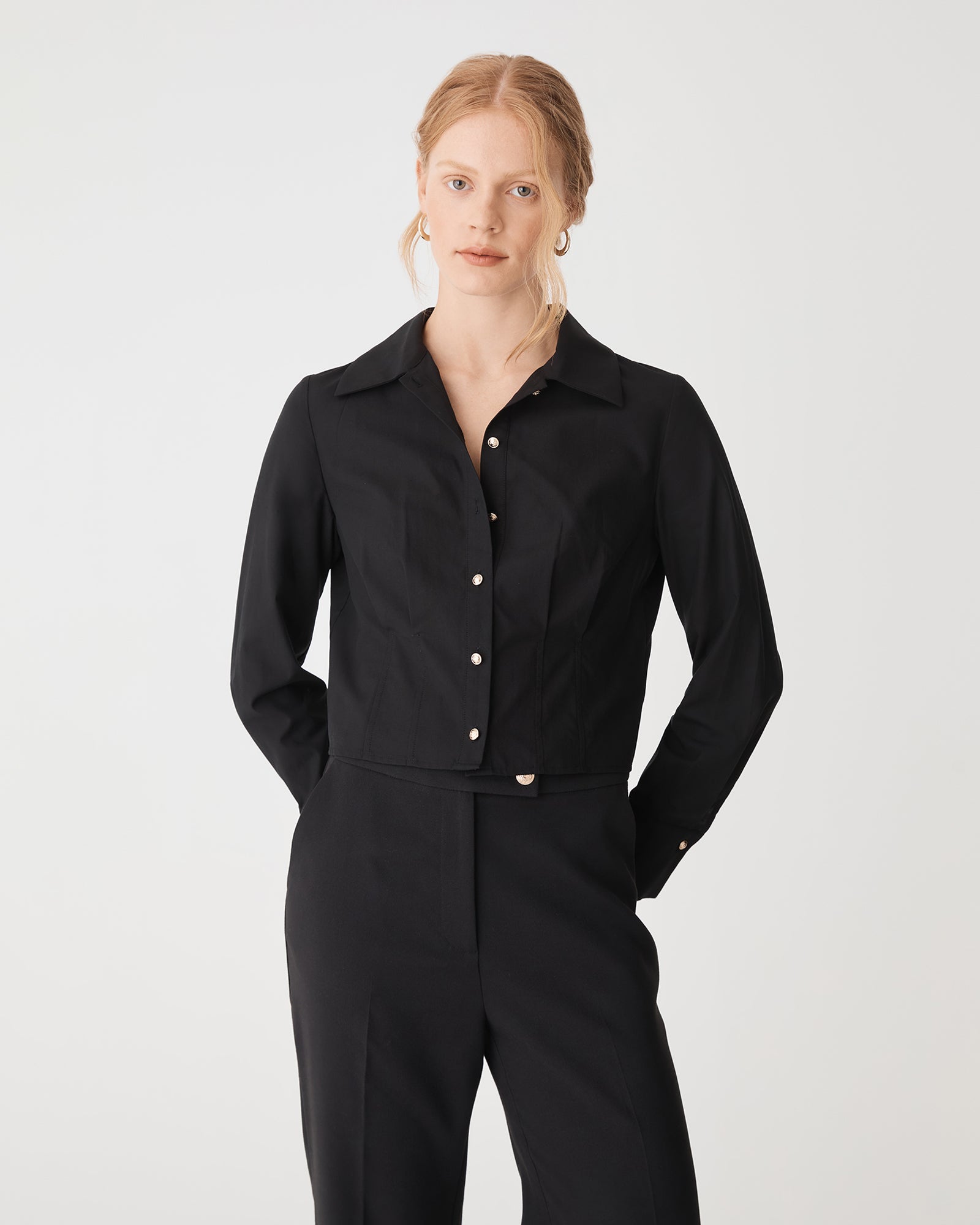 Gabby Pleated Hem Shirt