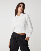 Gabby Pleated Hem Shirt