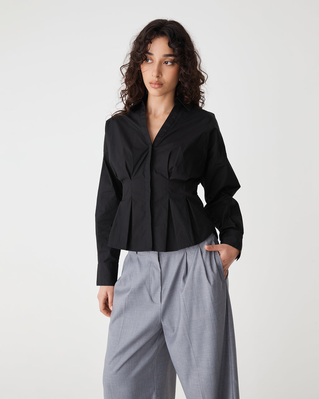 Billie Pleat Waist Shirt