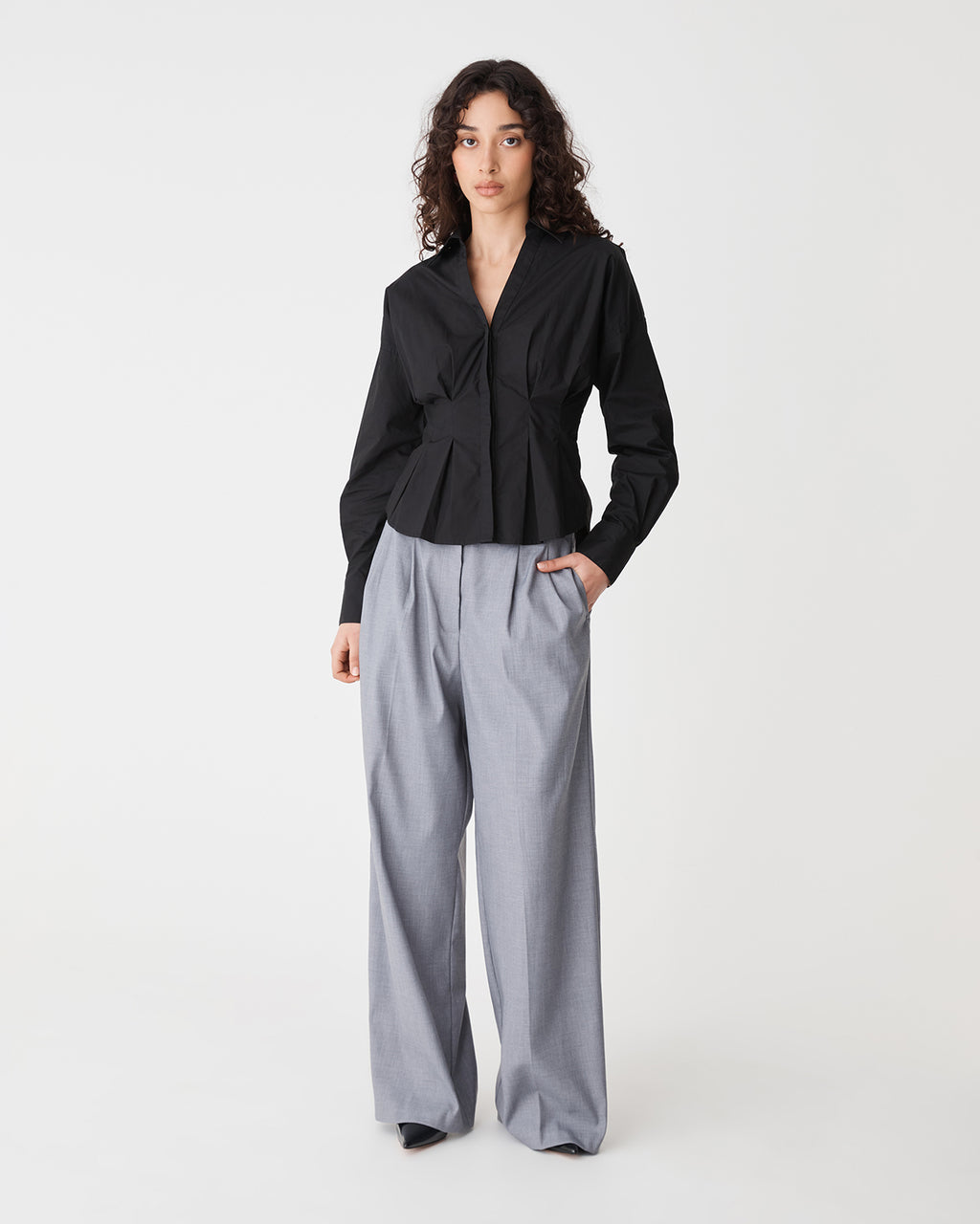Billie Pleat Waist Shirt