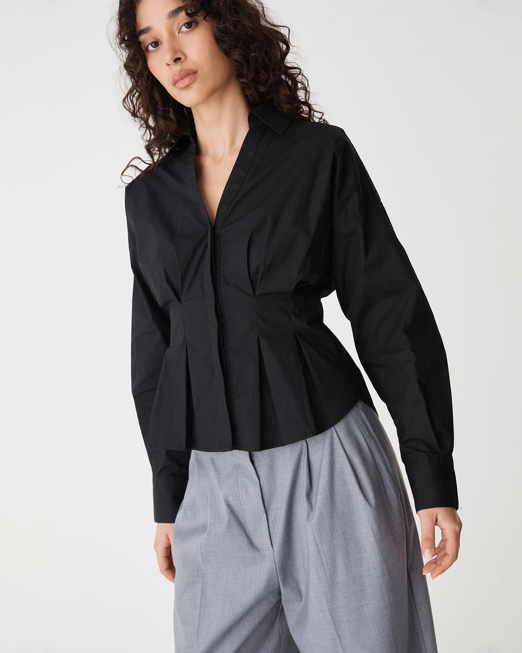 Billie Pleat Waist Shirt