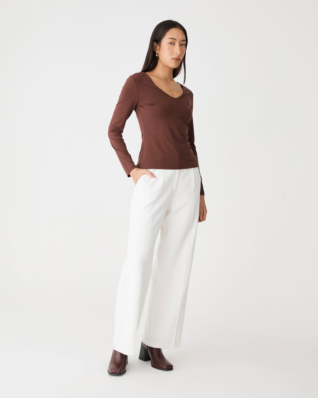 Isla V-Neck Bamboo Top