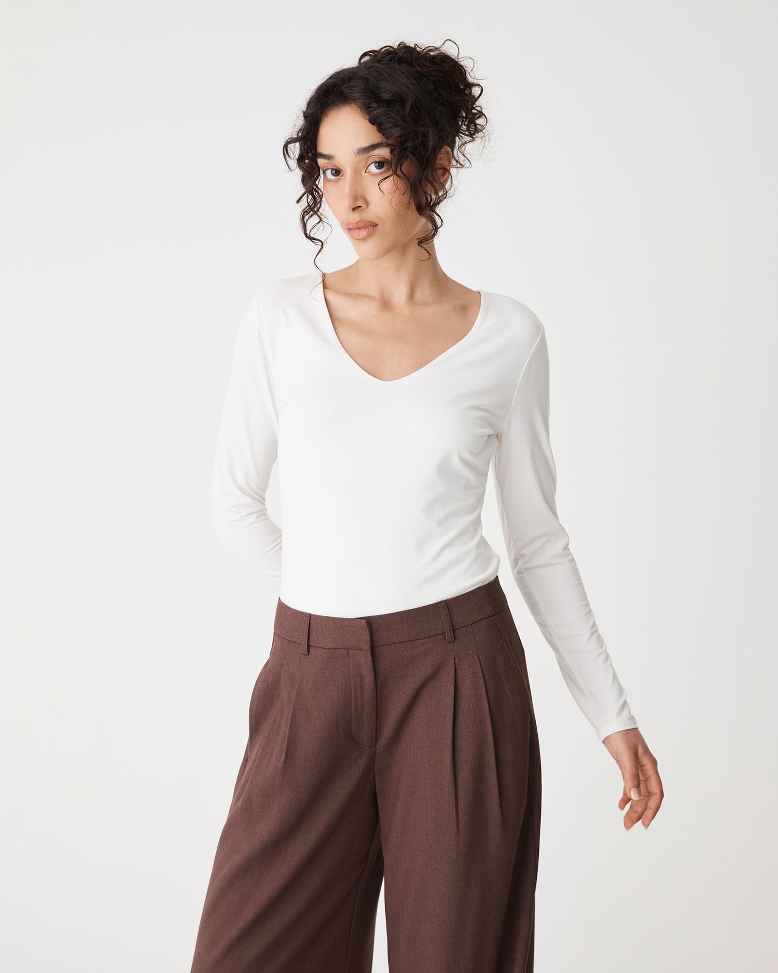 Isla V-Neck Bamboo Top