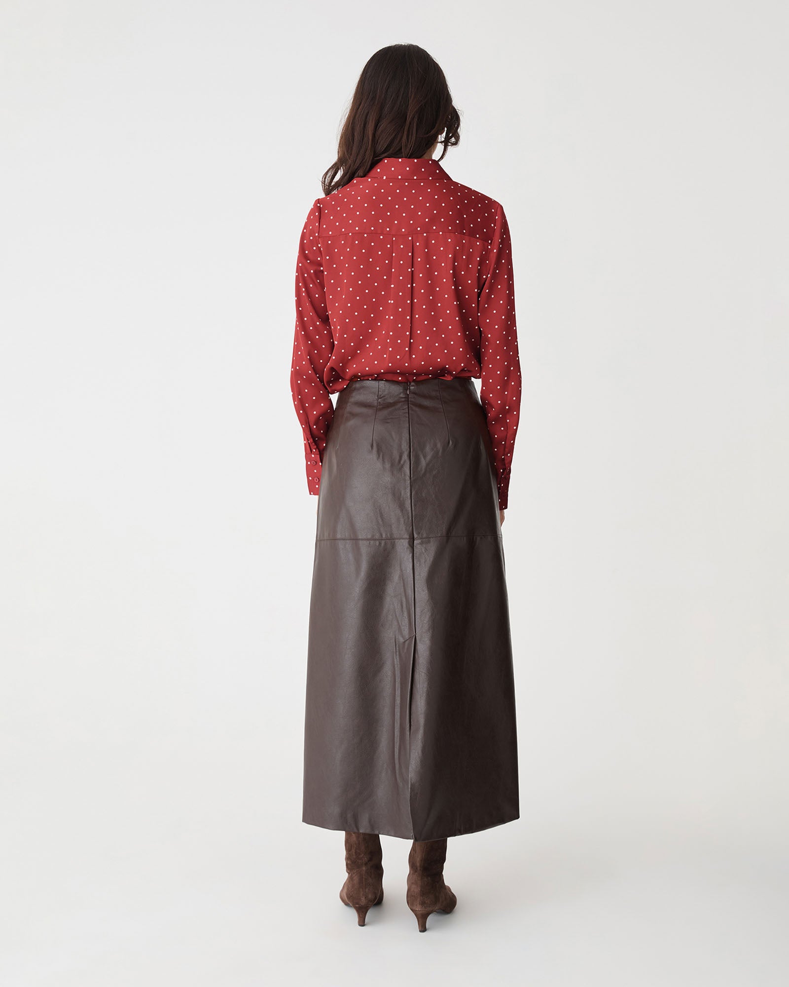 Courtney Satin Spot Shirt
