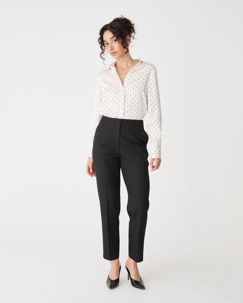 Courtney Satin Spot Shirt