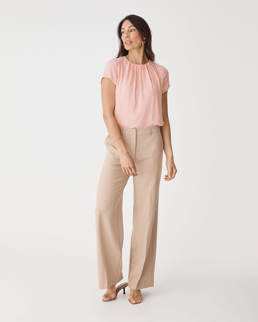 Angela Gathered Neck Top