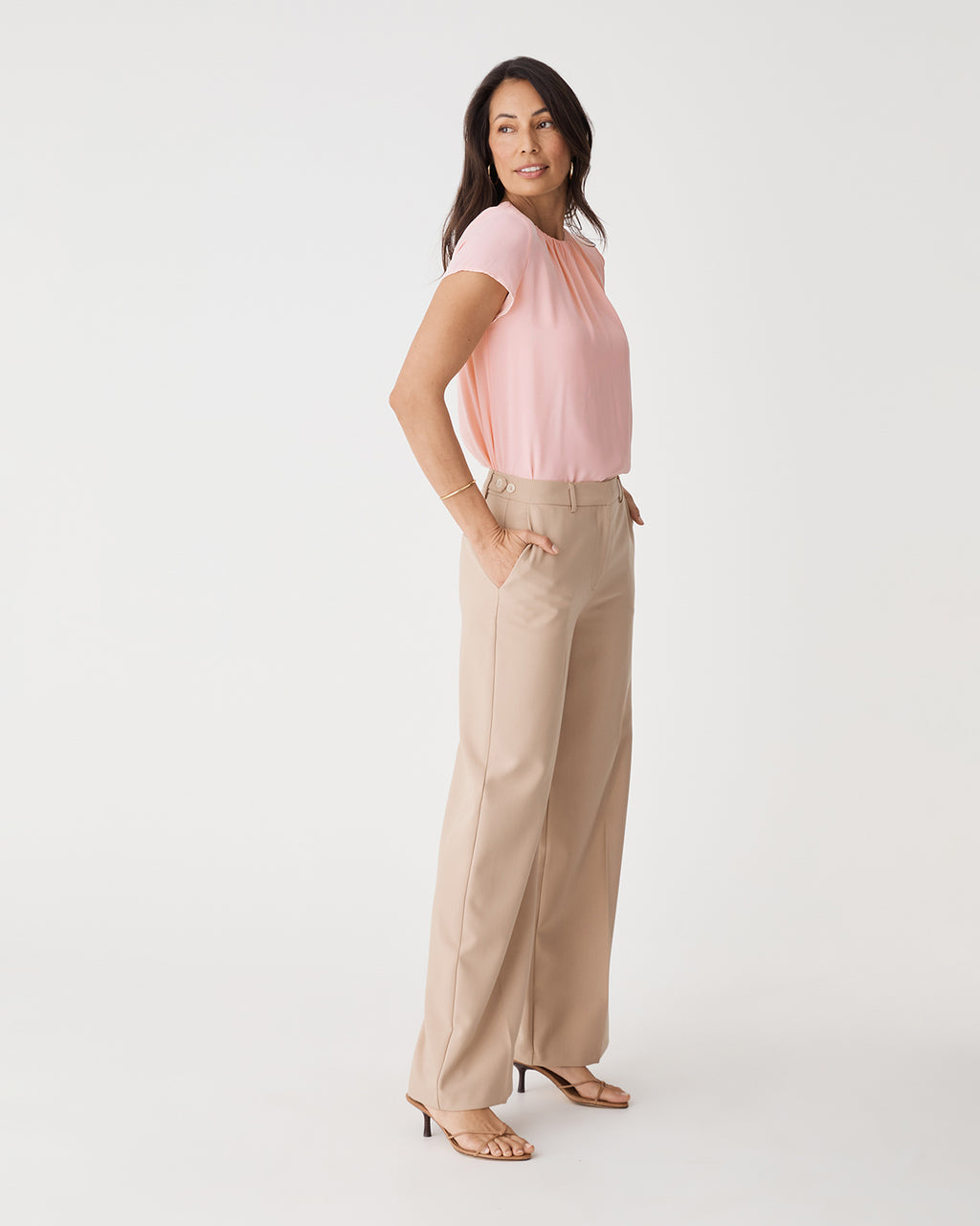 Angela Gathered Neck Top