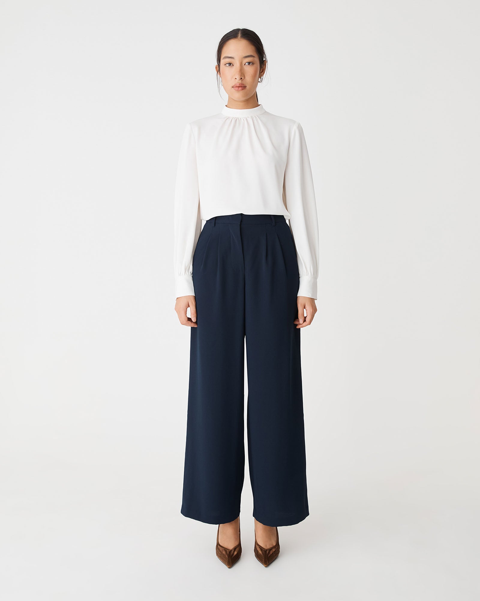 Celene Gathered Neck Top