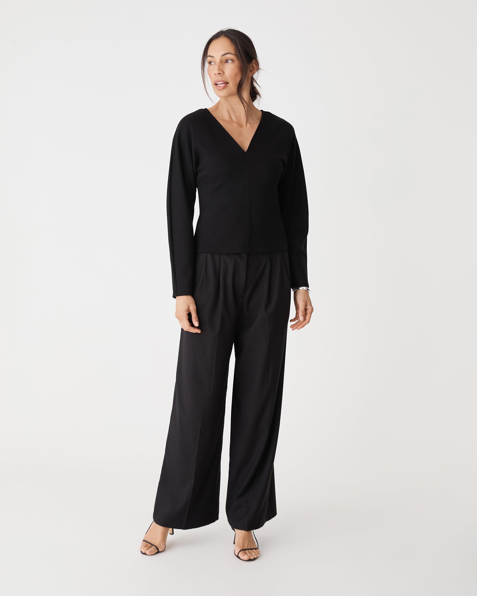 Tate V-Neck Dolman Sleeve Top