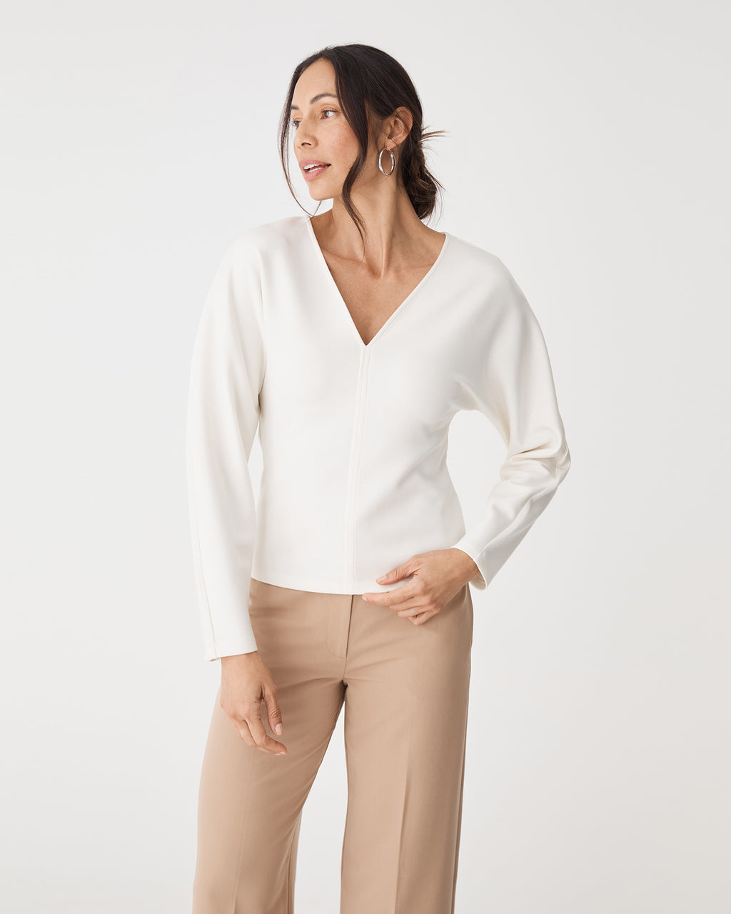 Tate V-Neck Dolman Sleeve Top