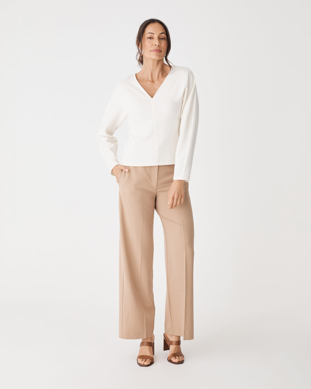 Tate V-Neck Dolman Sleeve Top