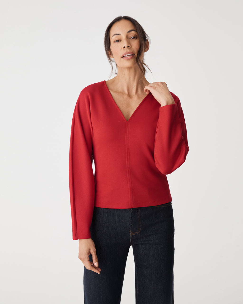 Tate V-Neck Dolman Sleeve Top