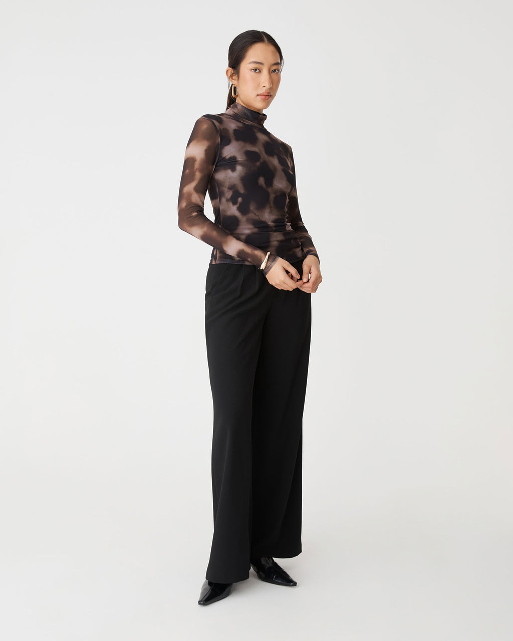 Savanna Printed Mesh Top