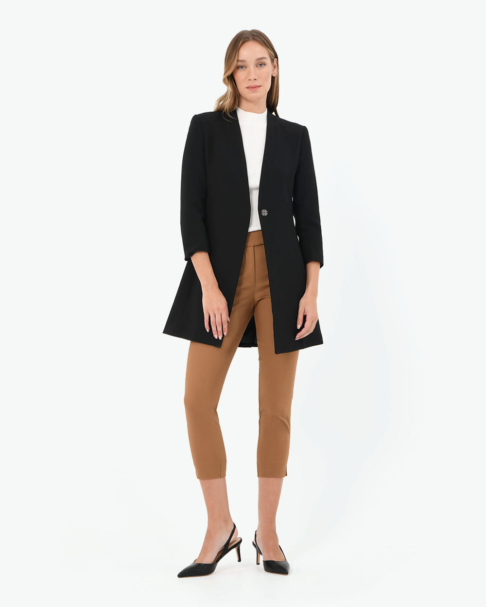 Chanelle Collarless Coat