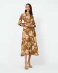Athens Floral Dobby Maxi Dress