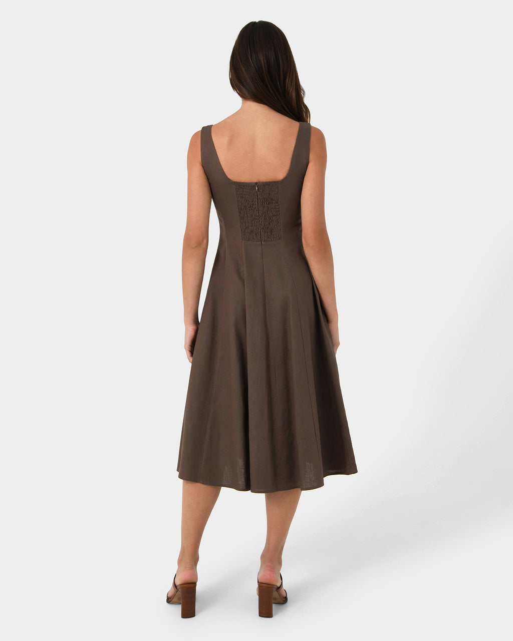Saira Linen A-line Dress