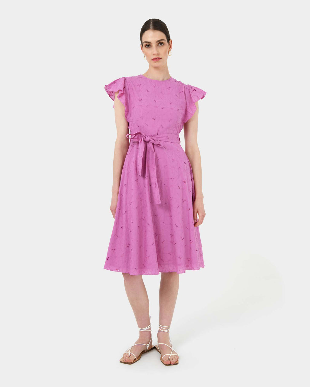 Kavya Tie-Waist Cotton Dress