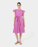 Kavya Tie-Waist Cotton Dress