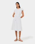 Kavya Tie-Waist Cotton Dress