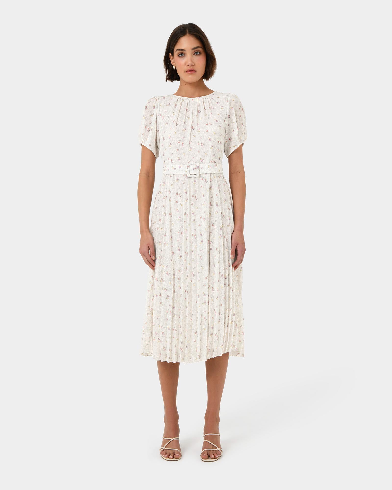 Etta Floral Pleated Dress