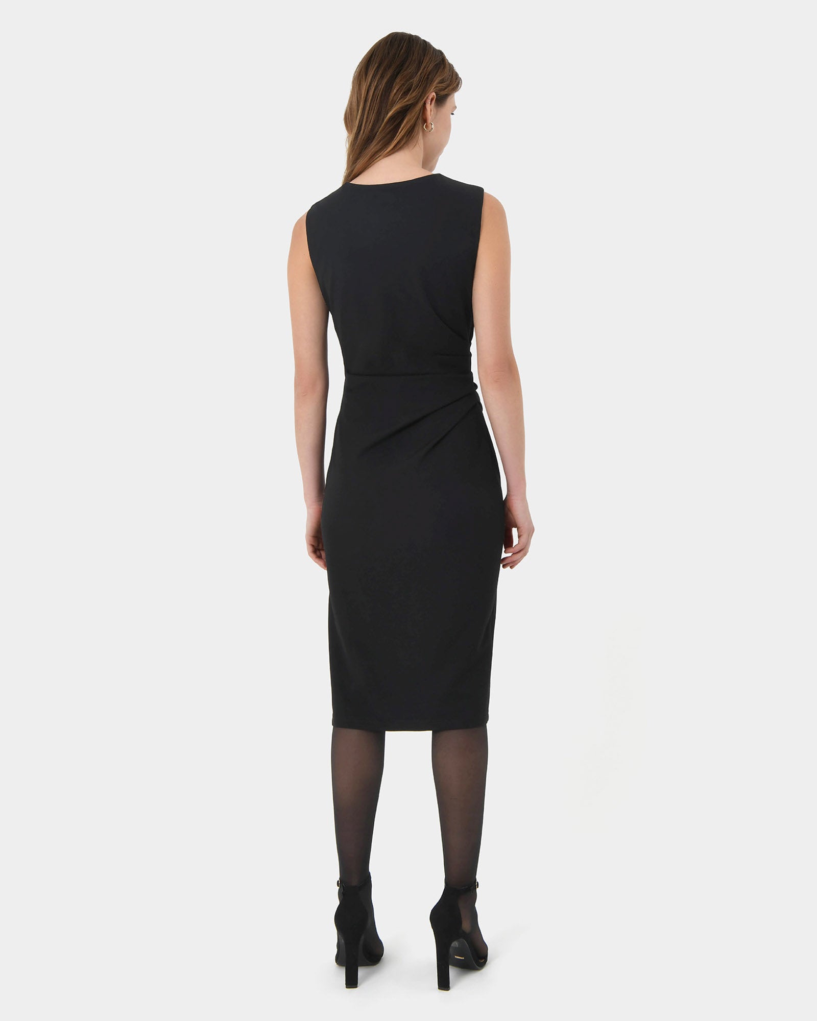Faith Side Pleated Midi Dress