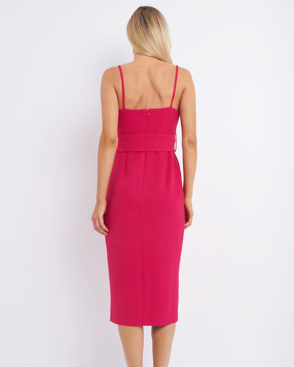Kiara Belted Midi Dress