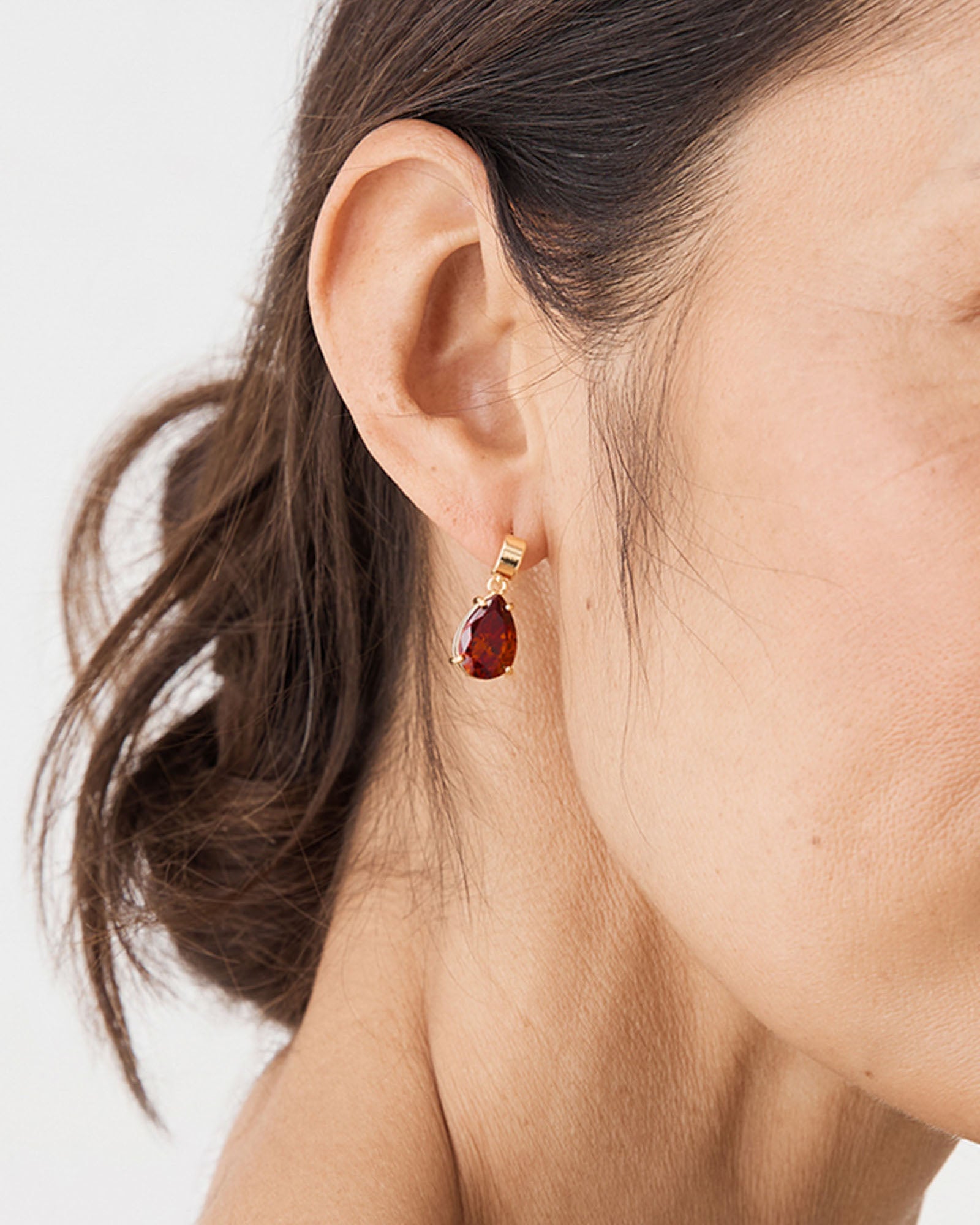 Rouge Stone Earrings