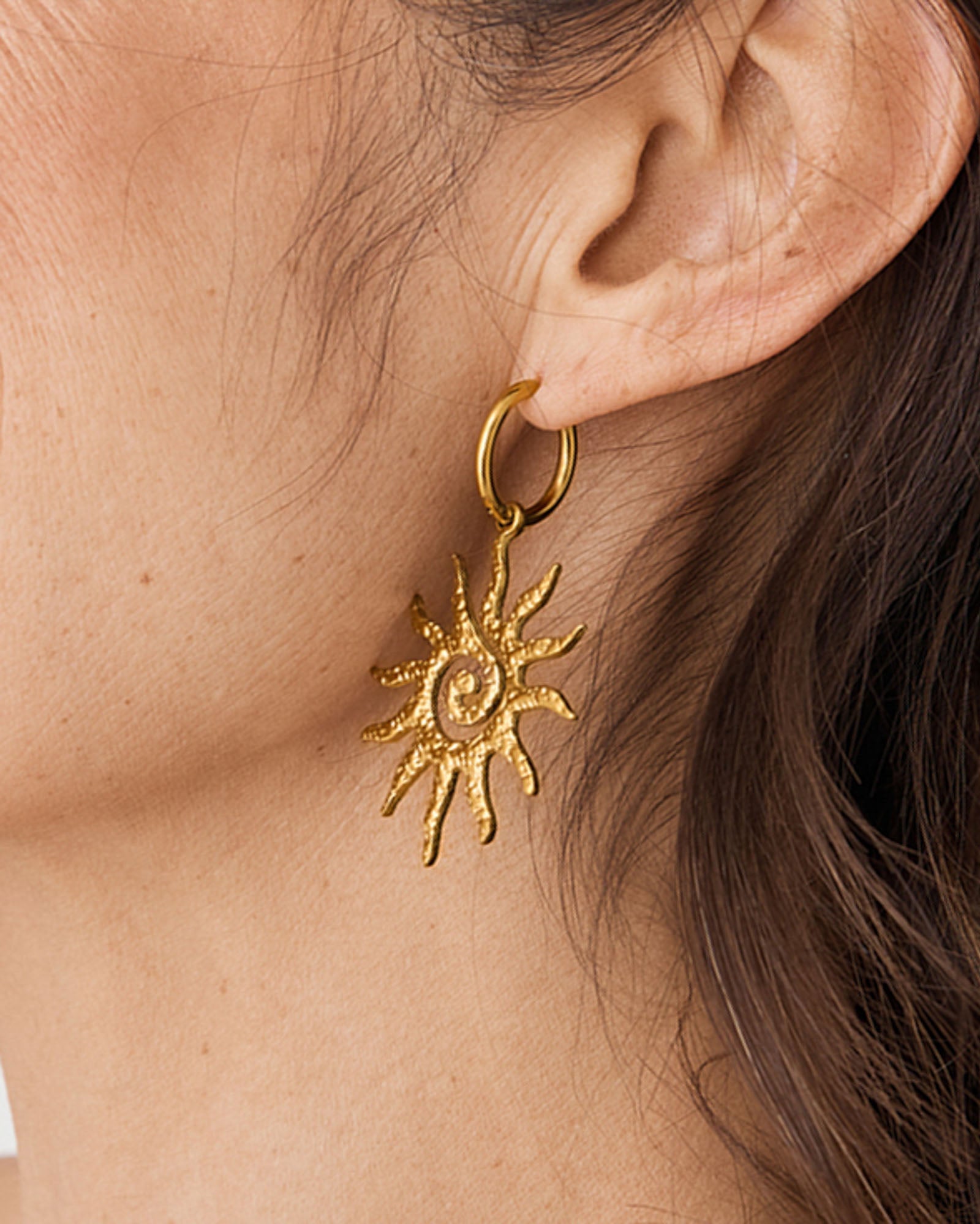 Soleil Hoop Earrings